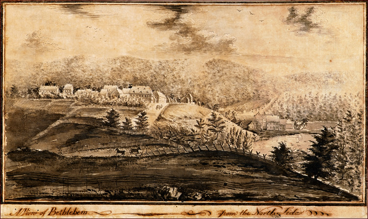 1776 Garrison wash drawing