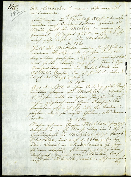 Philipp Christian Bader's 1752 diary