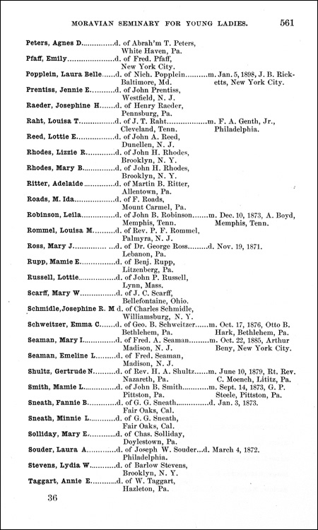 Moravian Seminary Souvenir