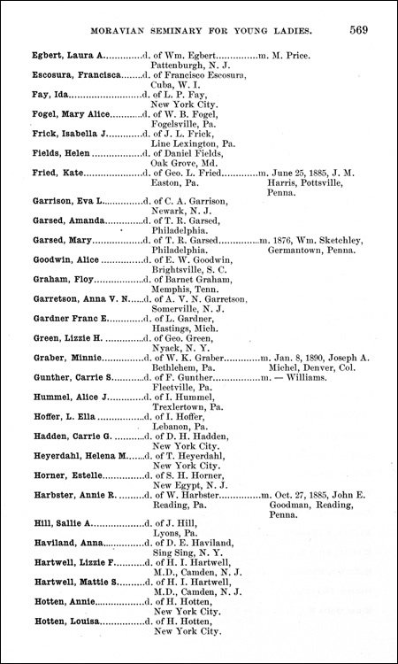 Moravian Seminary Souvenir